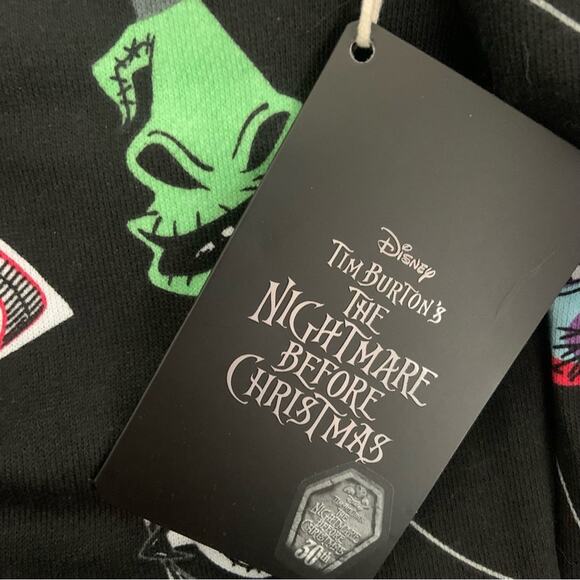 Loungefly Nightmare Before Christmas Hoodie Medium NEW Unisex Sweatshirt Disney - Picture 12 of 13